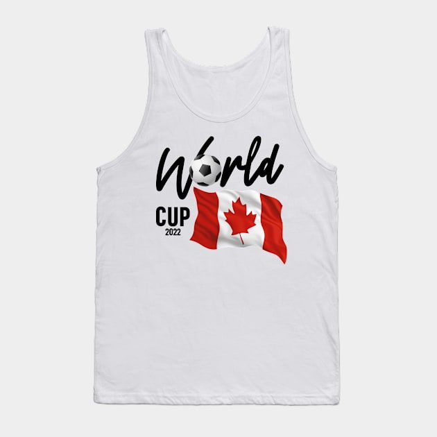 Canada Soccer World Cup 2022 - Canadian Flag Tank Top by cidolopez